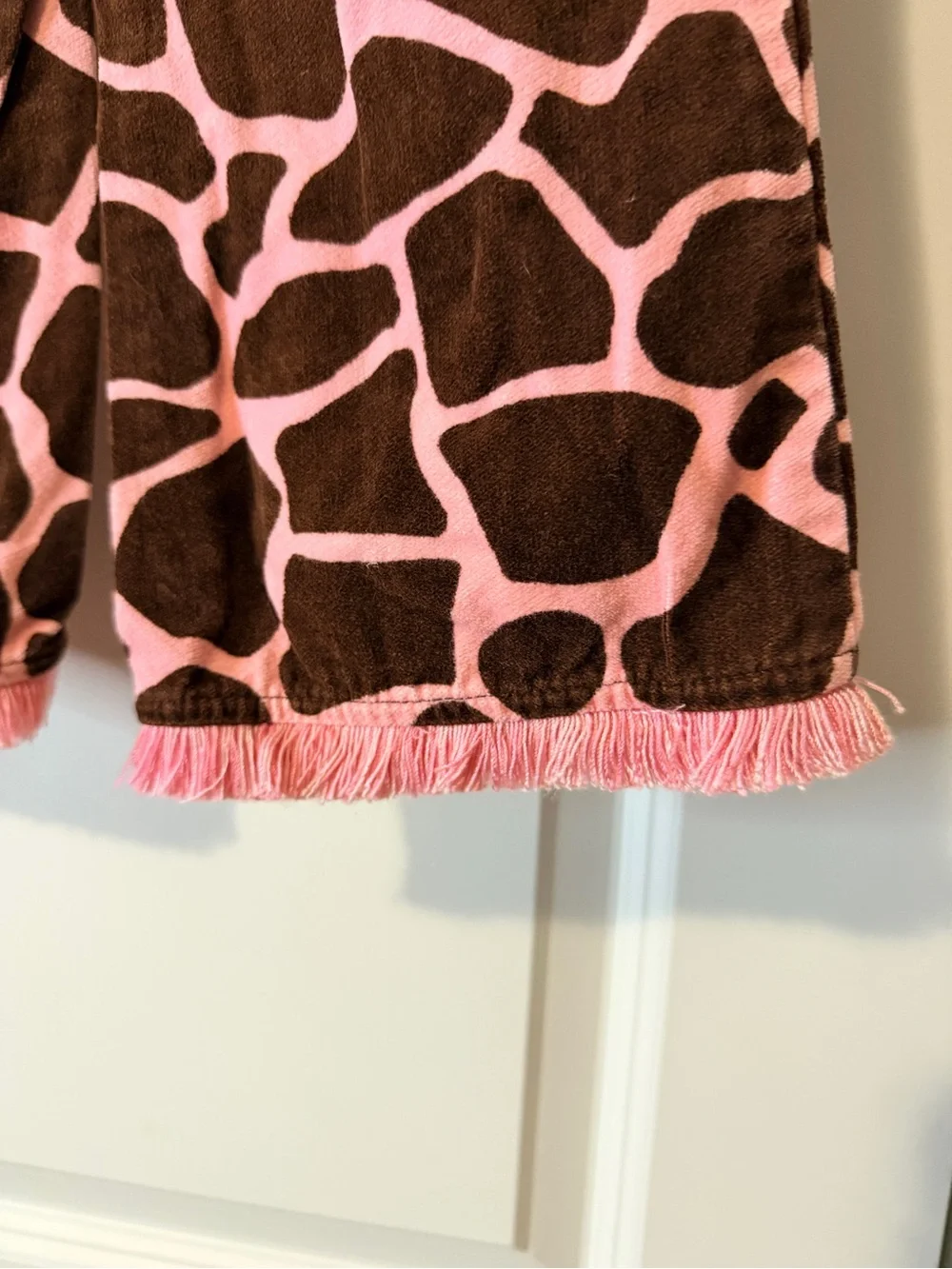 Gymboree Giraffe Club velveteen fringe pants vintage